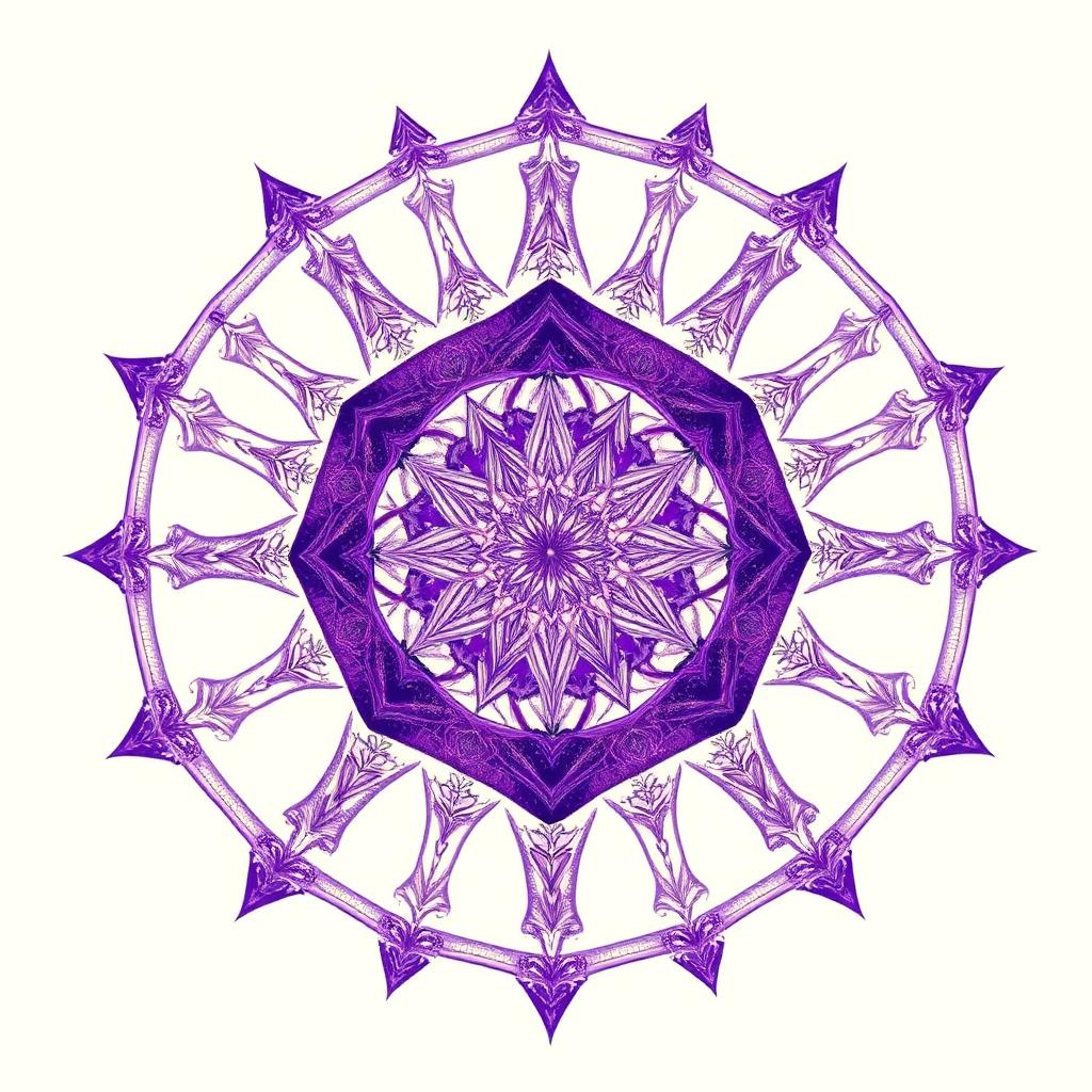Mandala Base 7 — Sabedoria e Misticismo — mandala espiritual gratuita para baixar