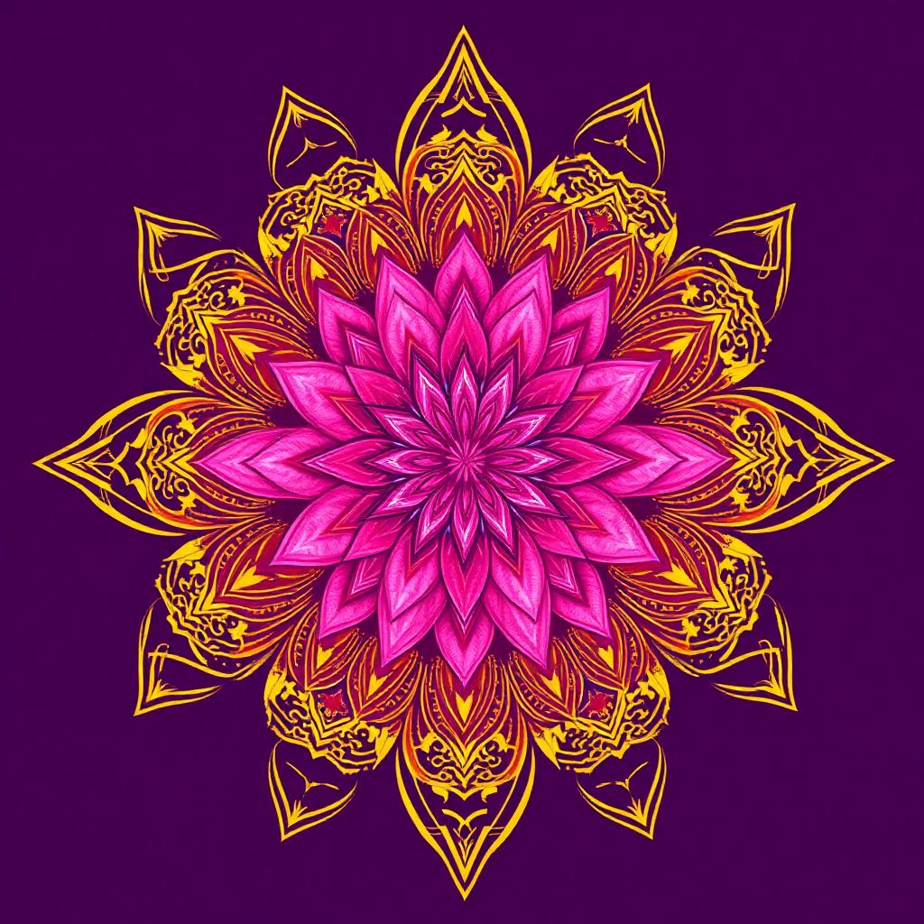 Mandala Flor de Lótus — Iluminação e Renascimento — mandala espiritual gratuita para baixar