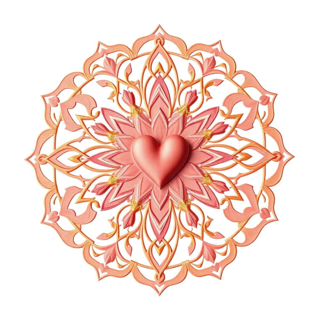 Mandala do Amor e da Família — mandala espiritual gratuita para baixar
