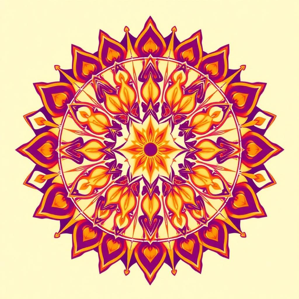 Mandala da Renovação e Novo Ciclo — mandala espiritual gratuita para baixar