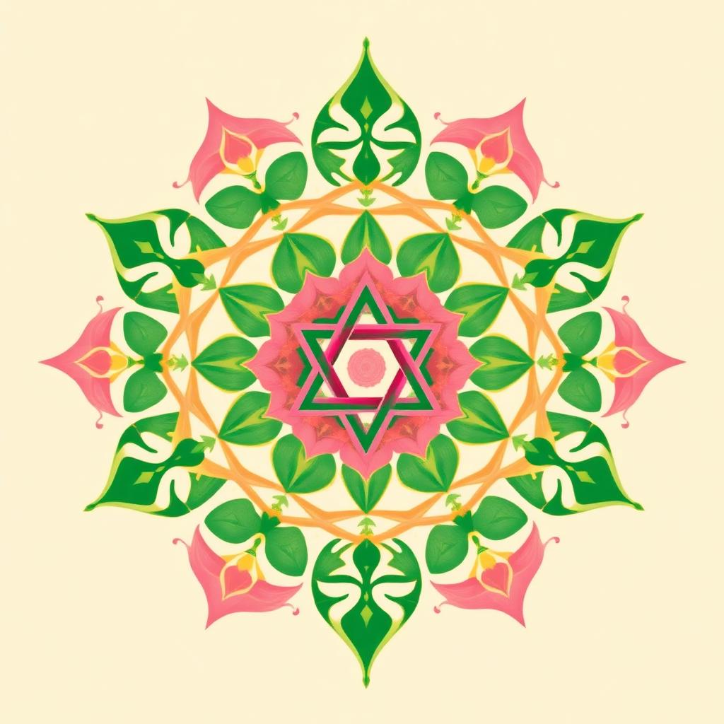 Mandala do Chakra Cardíaco — mandala espiritual gratuita para baixar