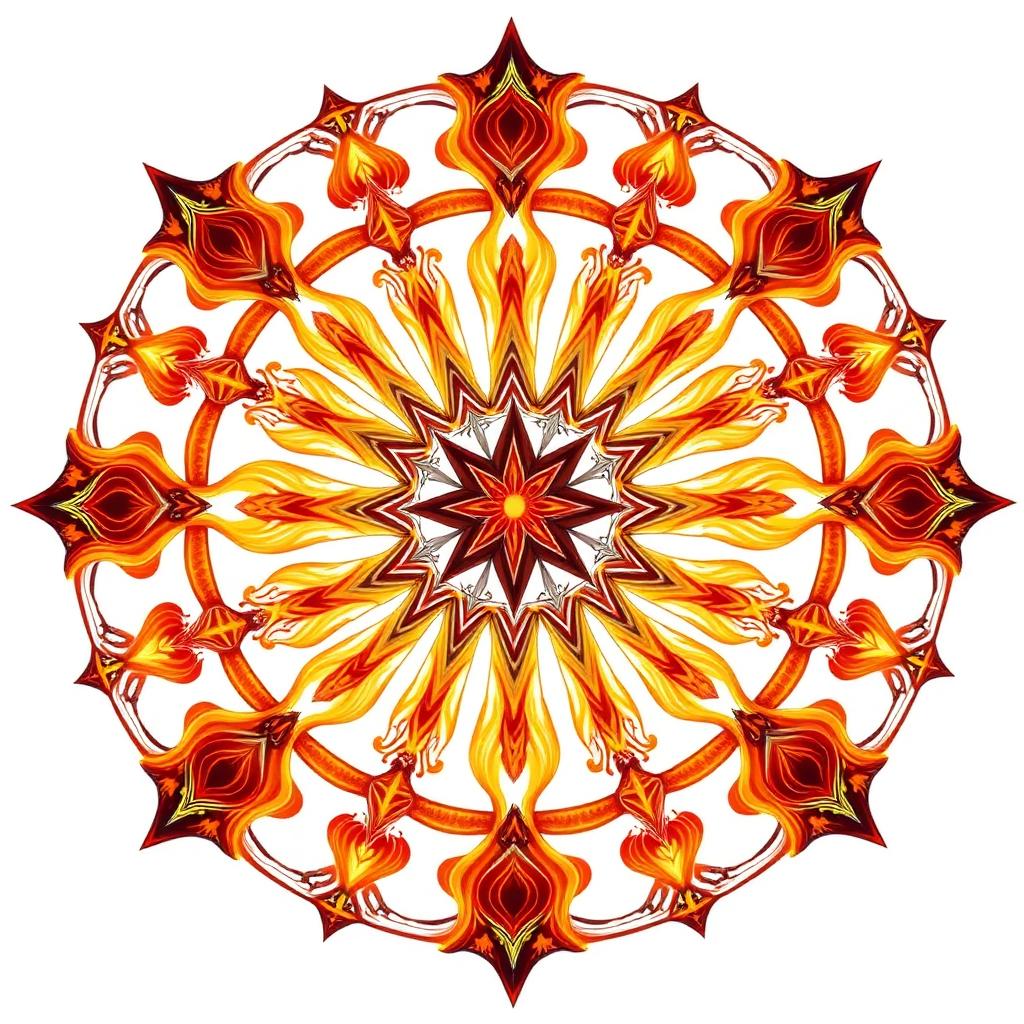 Mandala da Transformação e Renascimento — mandala espiritual gratuita para baixar
