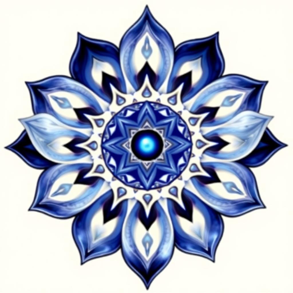 Mandala do Chakra Ajna (Terceiro Olho) — mandala espiritual gratuita para baixar