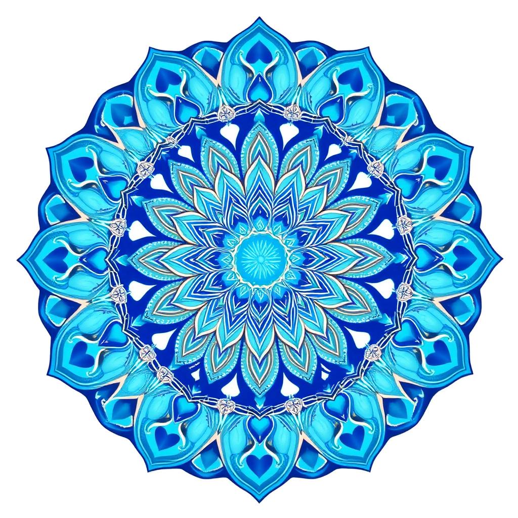 Mandala do Chakra Laríngeo — mandala espiritual gratuita para baixar