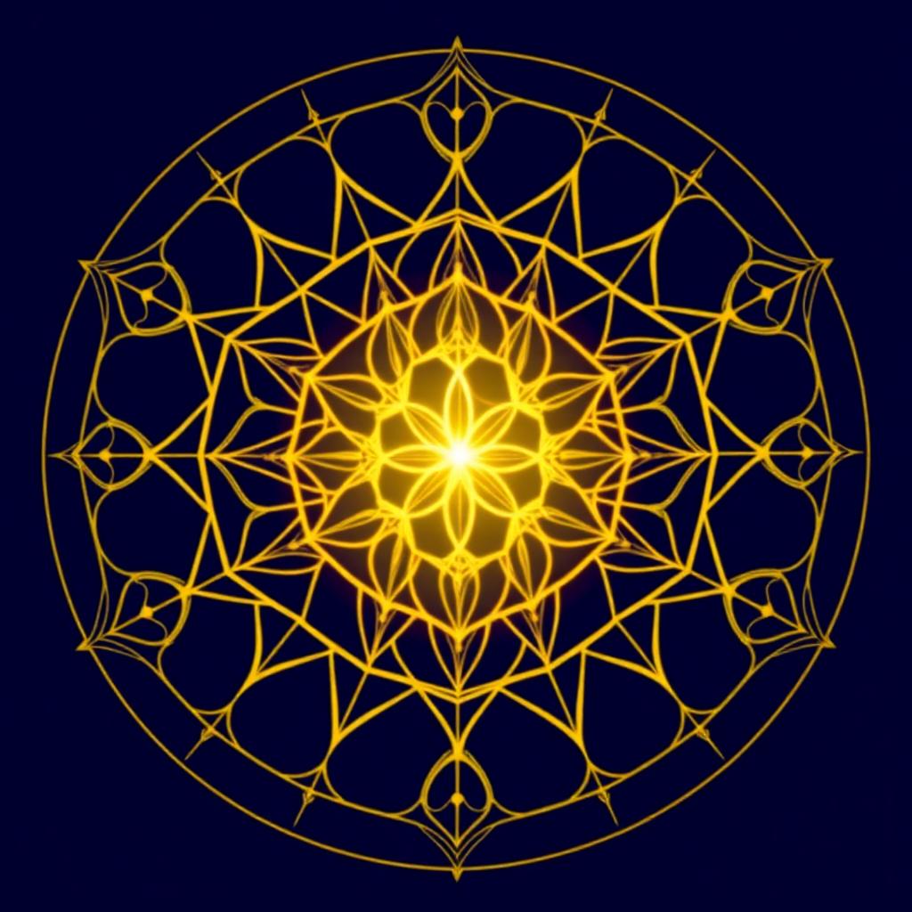 Flor da Vida — Geometria Sagrada da Criação — mandala espiritual gratuita para baixar